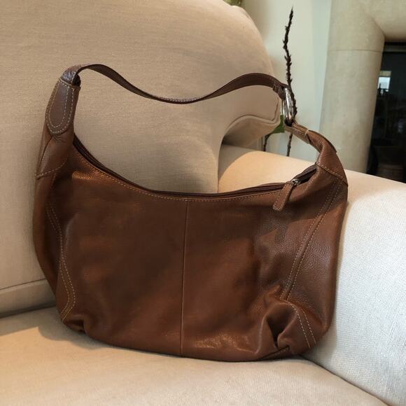 Sonoma Life Style Brown Leather Y2K Handbag - Picture 2 of 7